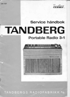 Tandberg TP-31 - Service Manual